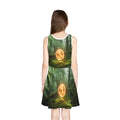 Girls' Sleeveless Sundress with Mystic Forest Art