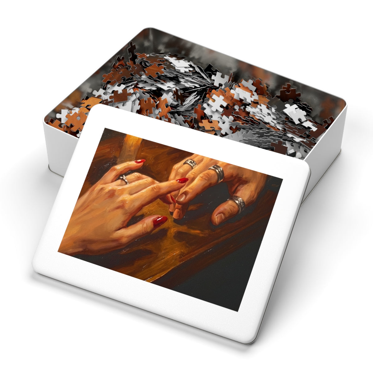 Jigsaw Puzzle with Tin - Candlelit Touch (30, 110, 252, 500...