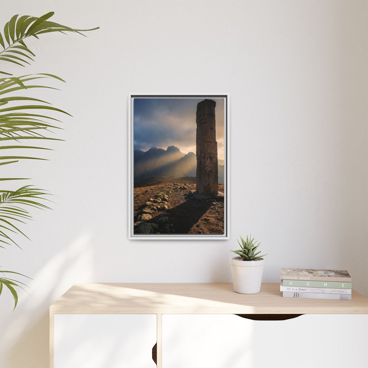 Matte Canvas, Framed - Mystic Monolith Ancient Persian... |...