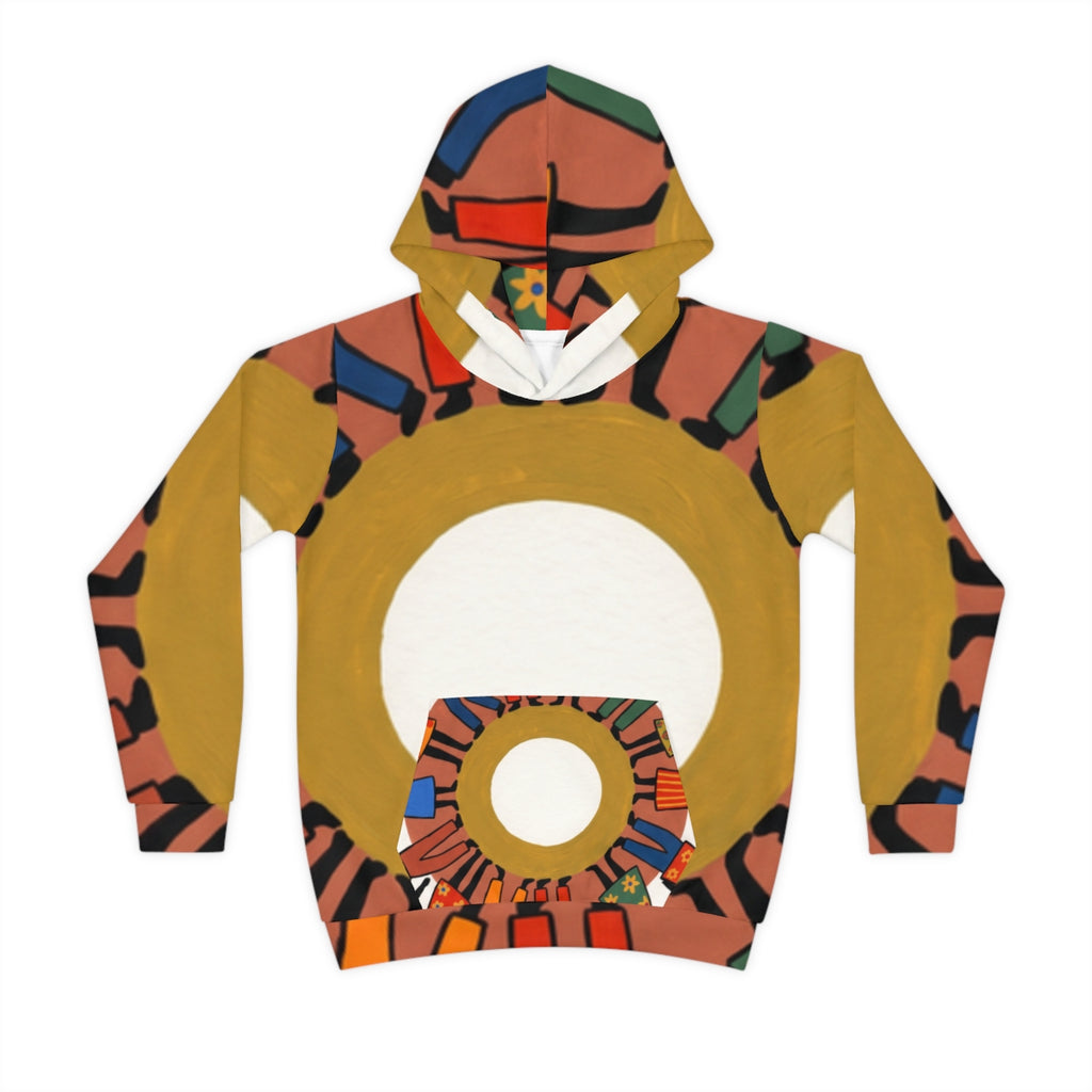 Children's Hoodie - Unity Mandala Folk Art | Echovira...
