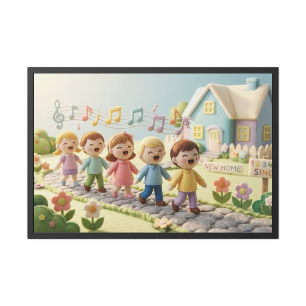 Framed Poster - Melody Lane Journey — Landscape (10×8, 12×8...