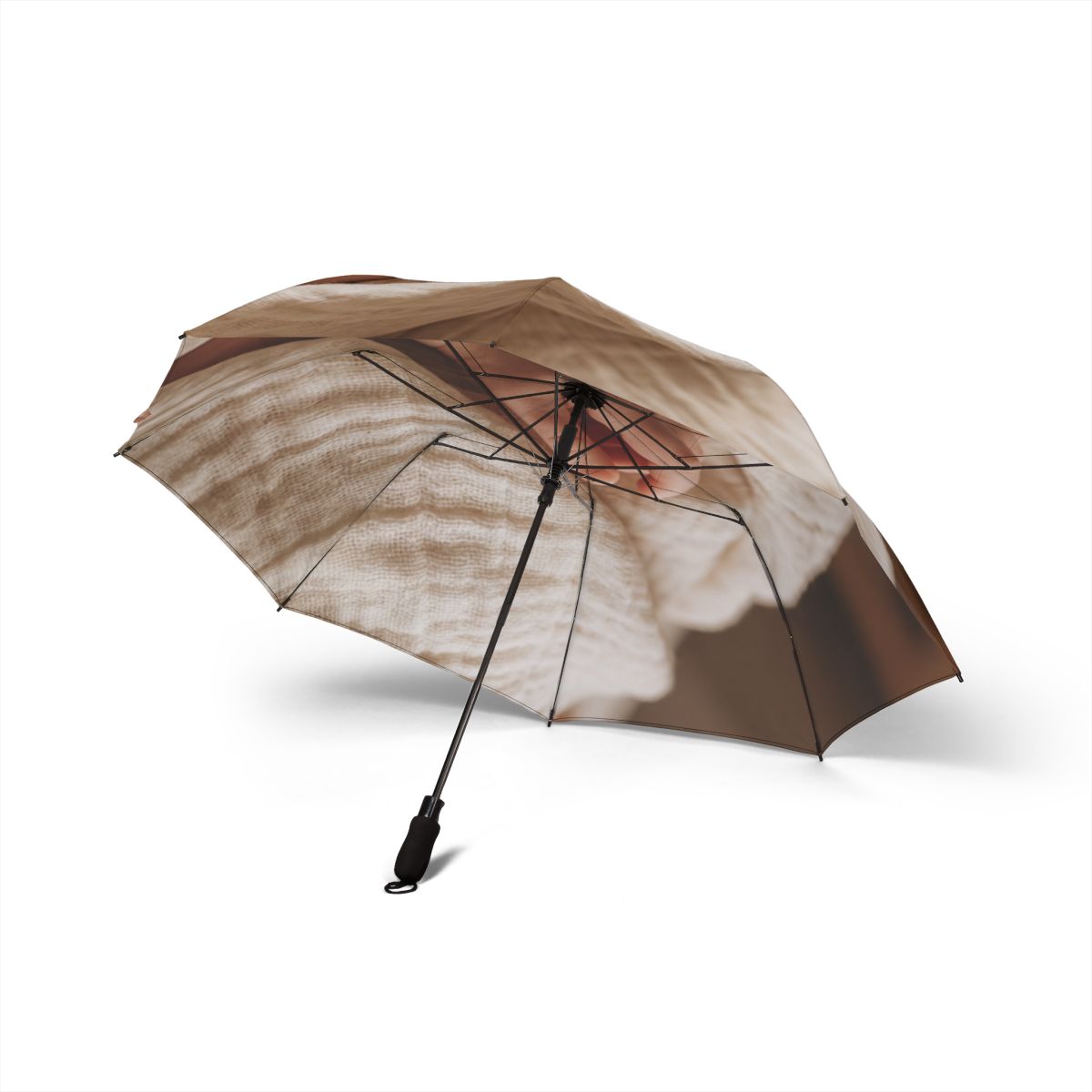Foldable Umbrella - Soft Cream Canopy