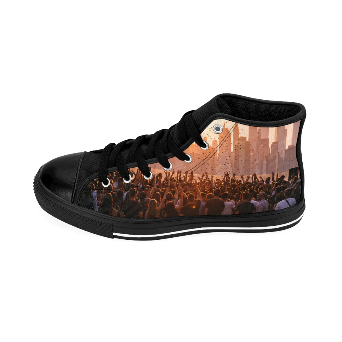 Women's Classic Sneakers - City Lights | Echovira Gallery