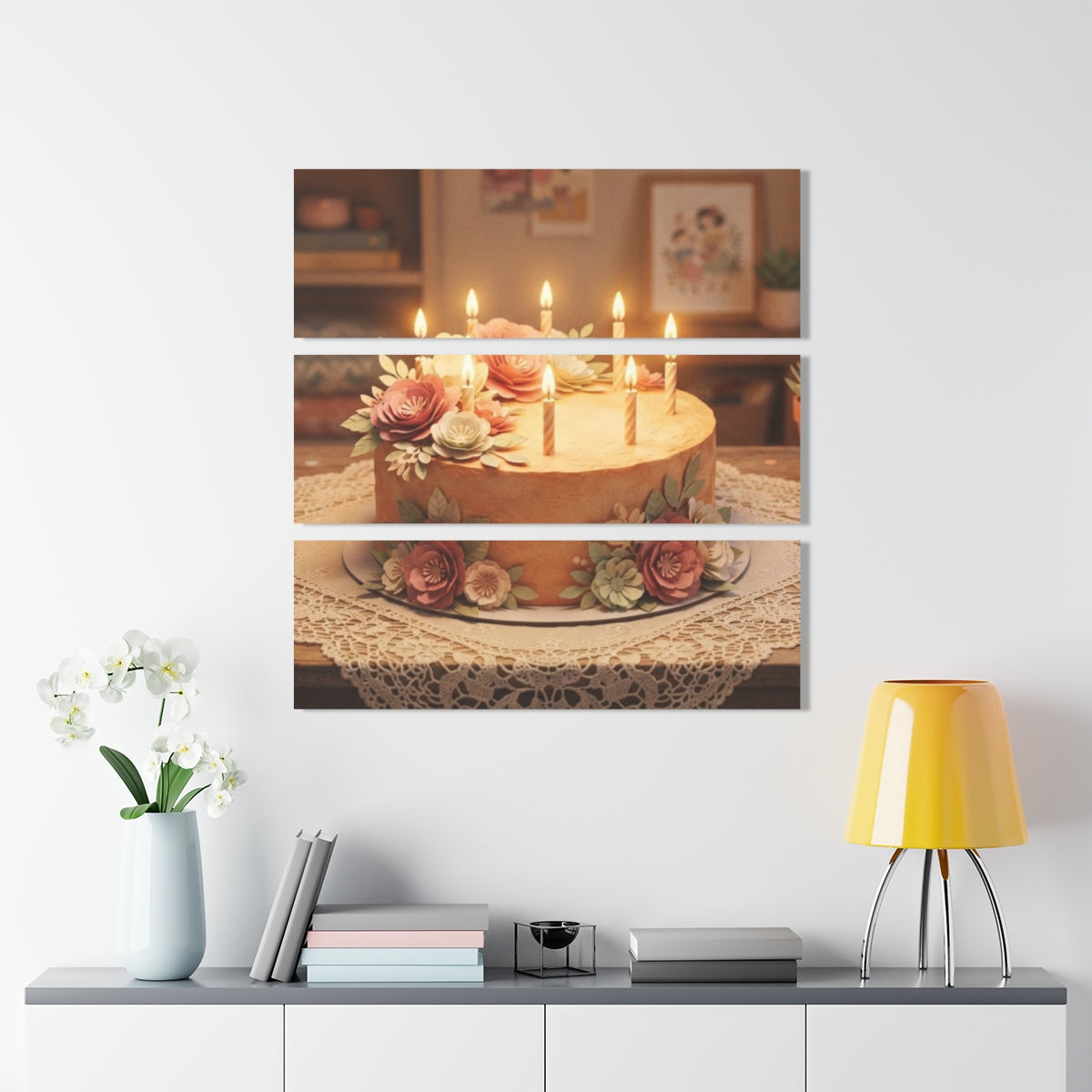 Acrylic Prints Triptych - Celebration Radiance — Landscape |...