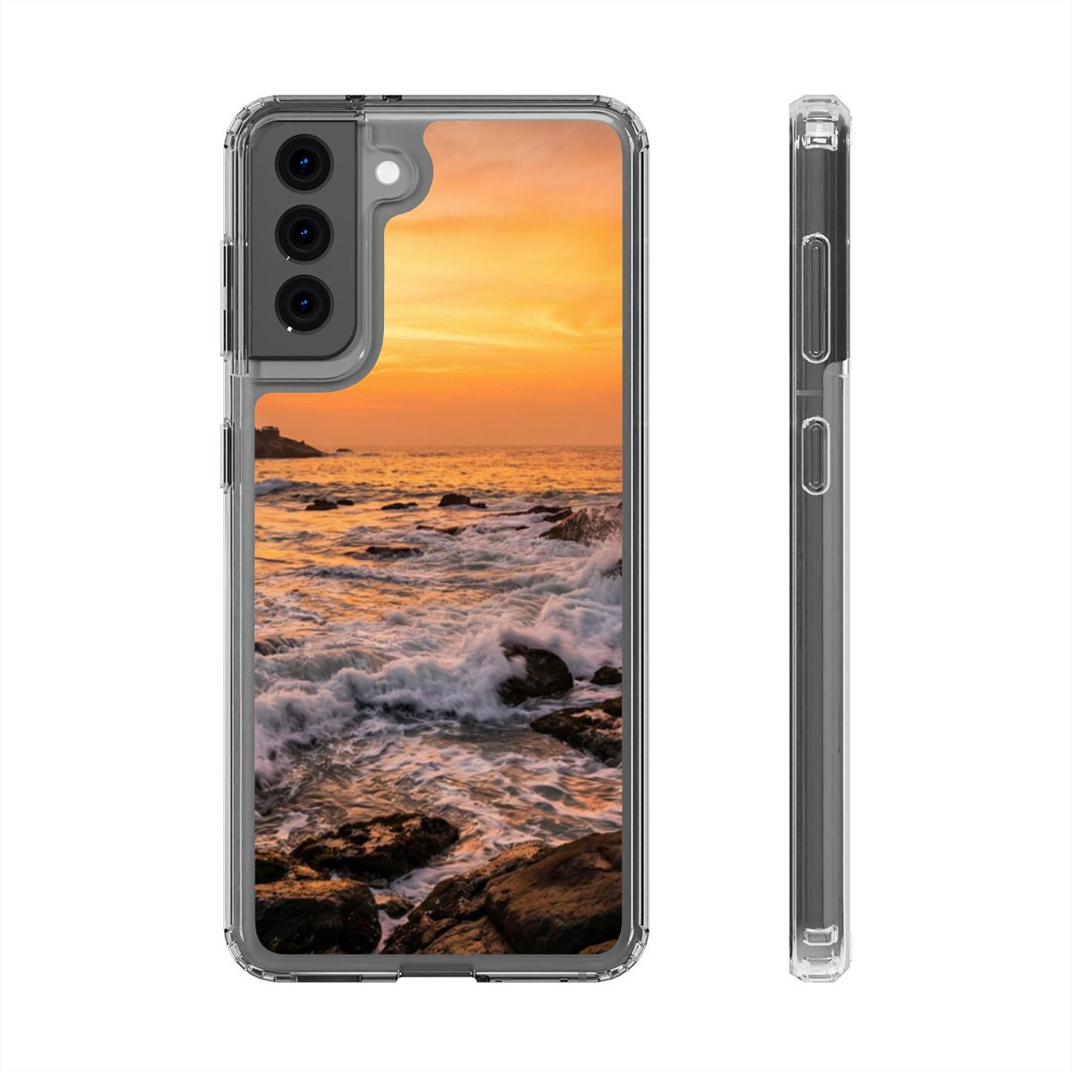 Clear Impact-Resistant Cases - Clear Phone Case - Golden...