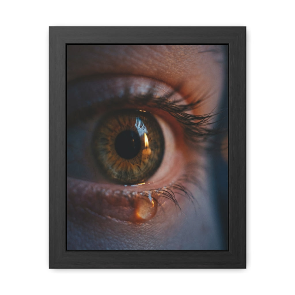 Framed Poster - Ethereal Gaze — Portrait
