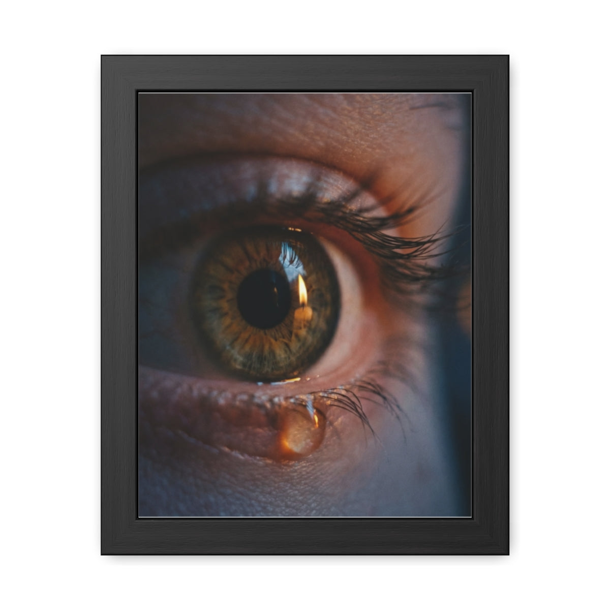Framed Poster - Ethereal Gaze — Portrait