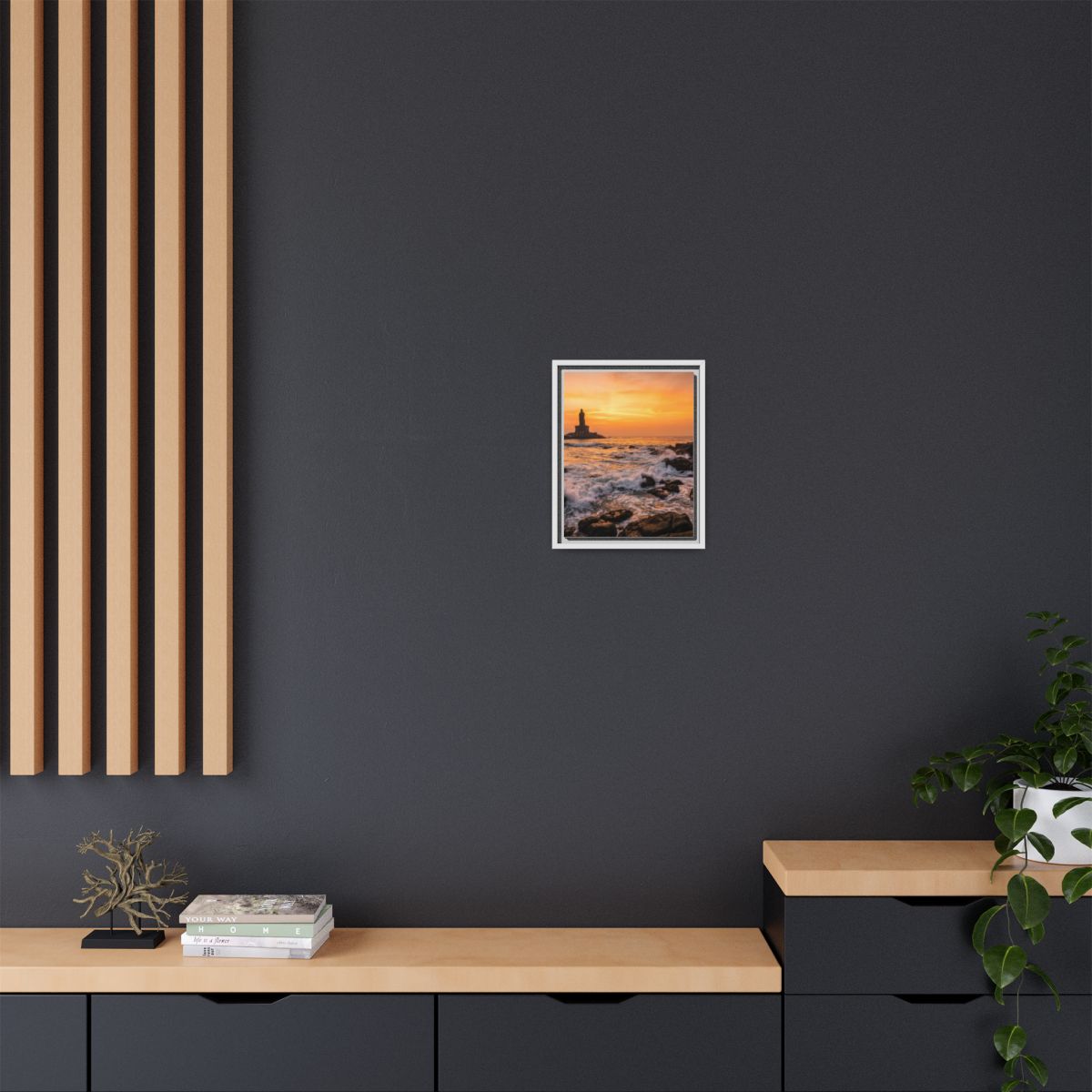 Framed Matte Canvas - Majestic Golden Coast