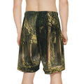 Men's Sports Shorts - Jungle Temple Walk | Echovira Gallery