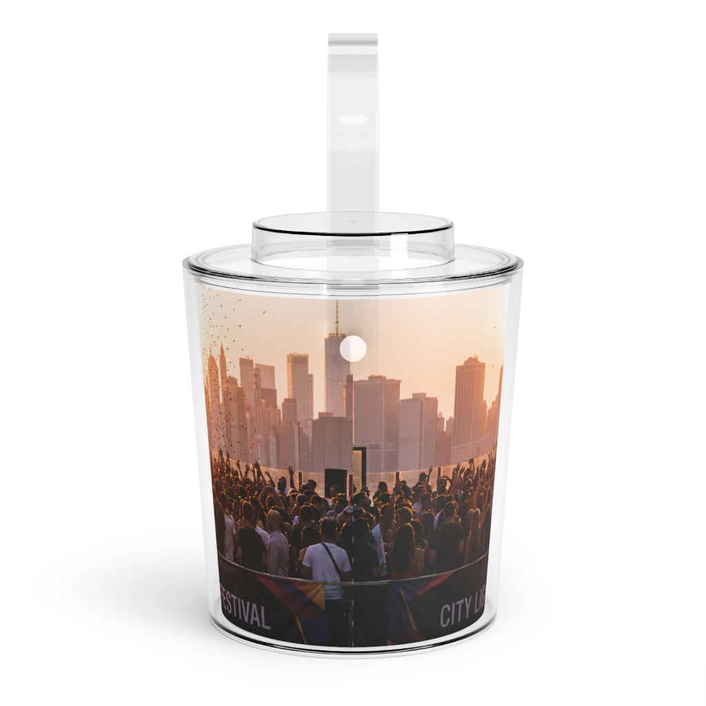 Ice Bucket with Tongs - City Lights Festival | Echovira...