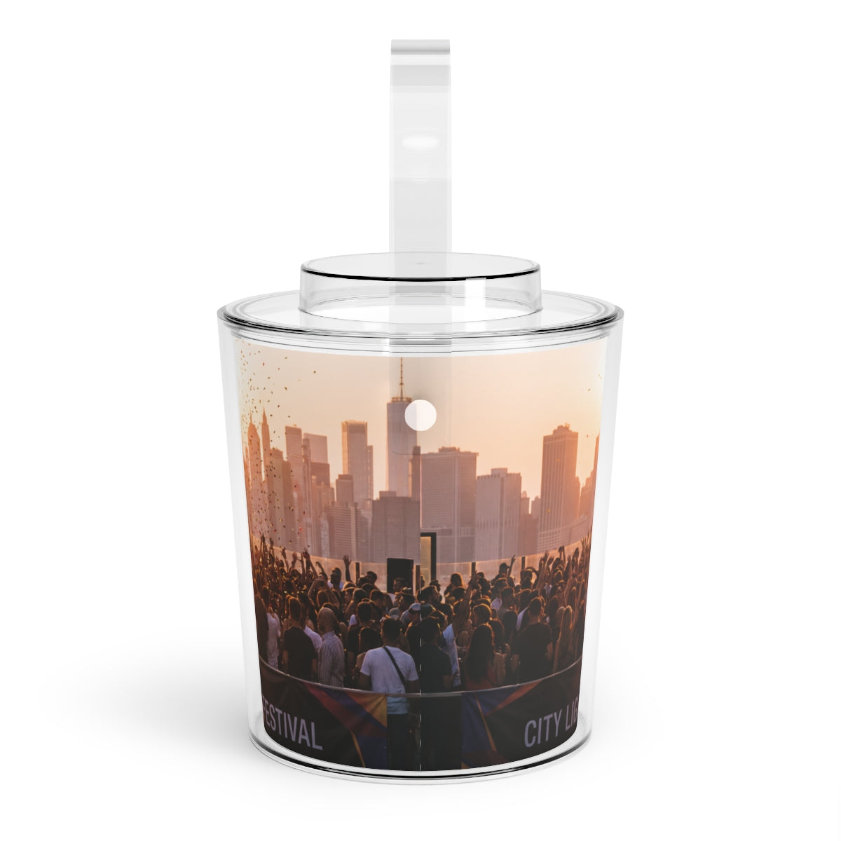 Ice Bucket with Tongs - City Lights Festival | Echovira...