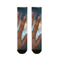 Rainy City Window Art Sublimation Crew Socks