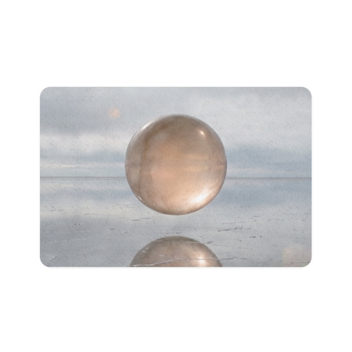 Pet Food Mat 12x18 - Levitating Sphere | Echovira Gallery