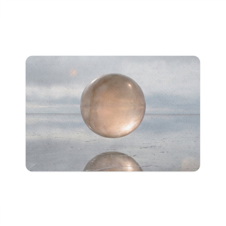 Pet Food Mat 12x18 - Levitating Sphere