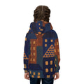 Children's Hoodie Moonlit Village Art