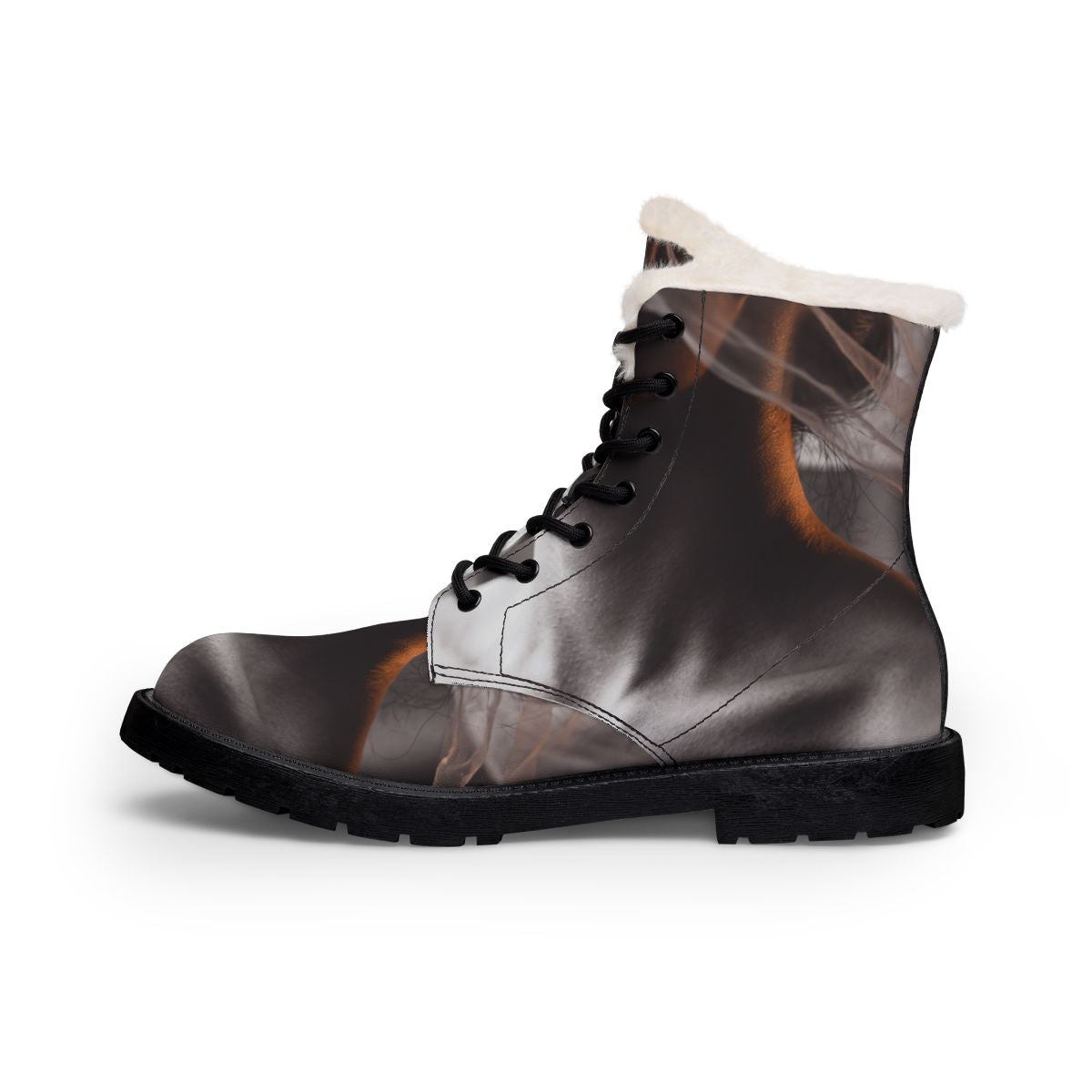 Men's Fur and Leather Boots - Veiled Step | Echovira Gallery