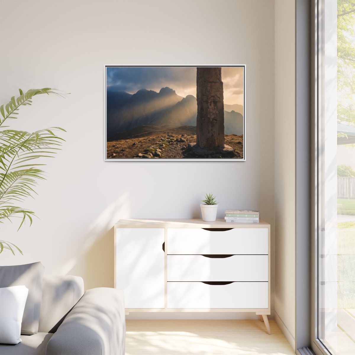 Matte Canvas, Framed - Mystic Monolith Ancient Persian... |...