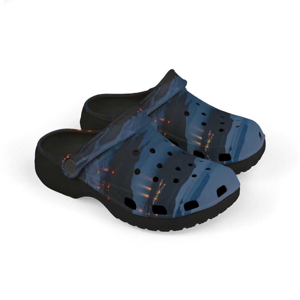 Kids' Coastal Bonfire Seascape Clogs