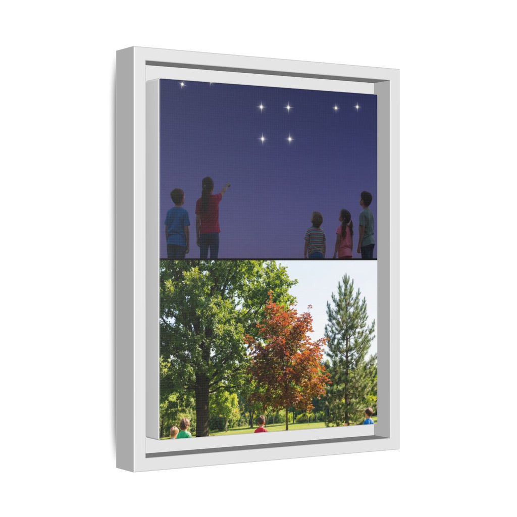 Framed Matte Canvas - Discovery — White / 1.25"