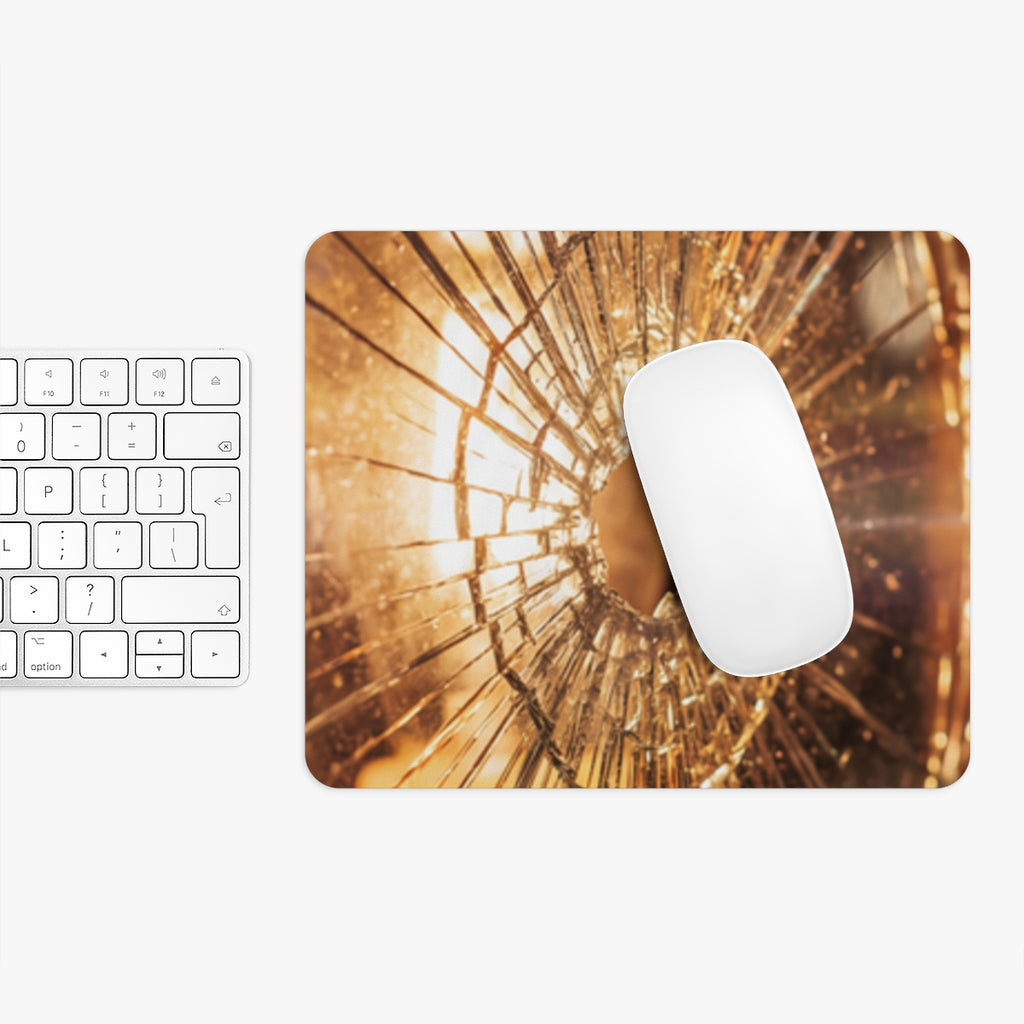 Mouse Pad - Fractured Warmth Glass Art | Echovira Gallery