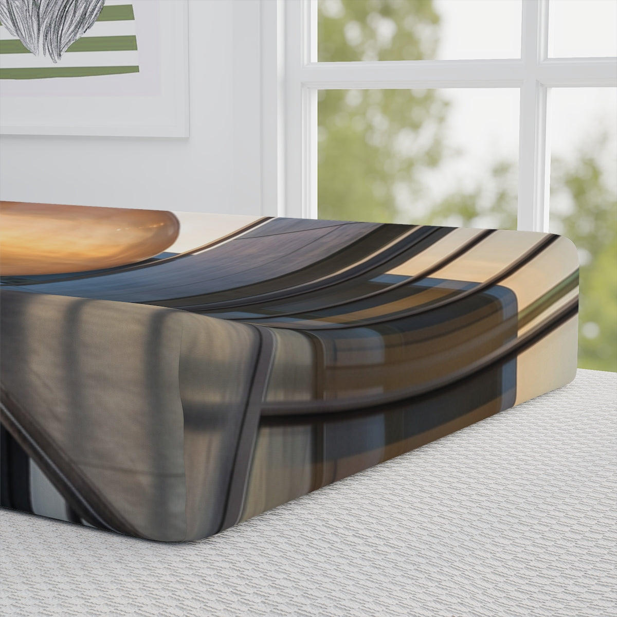 Modernist Golden Orb Baby Changing Pad Cover