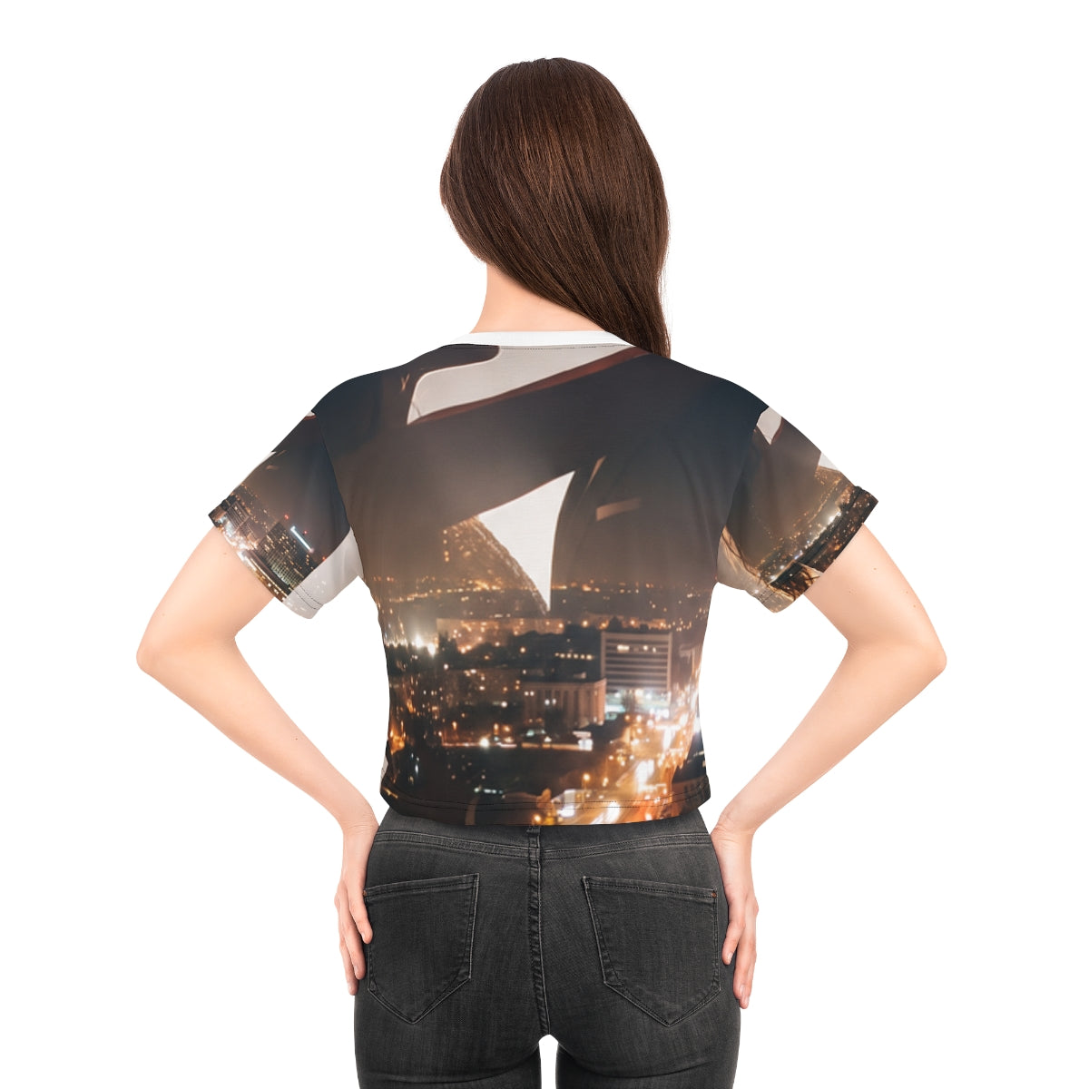 Crop Tee - Midnight City Lovers | Echovira Gallery