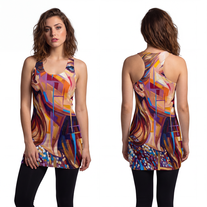 Women's Racerback Dress - Shattered Elegance