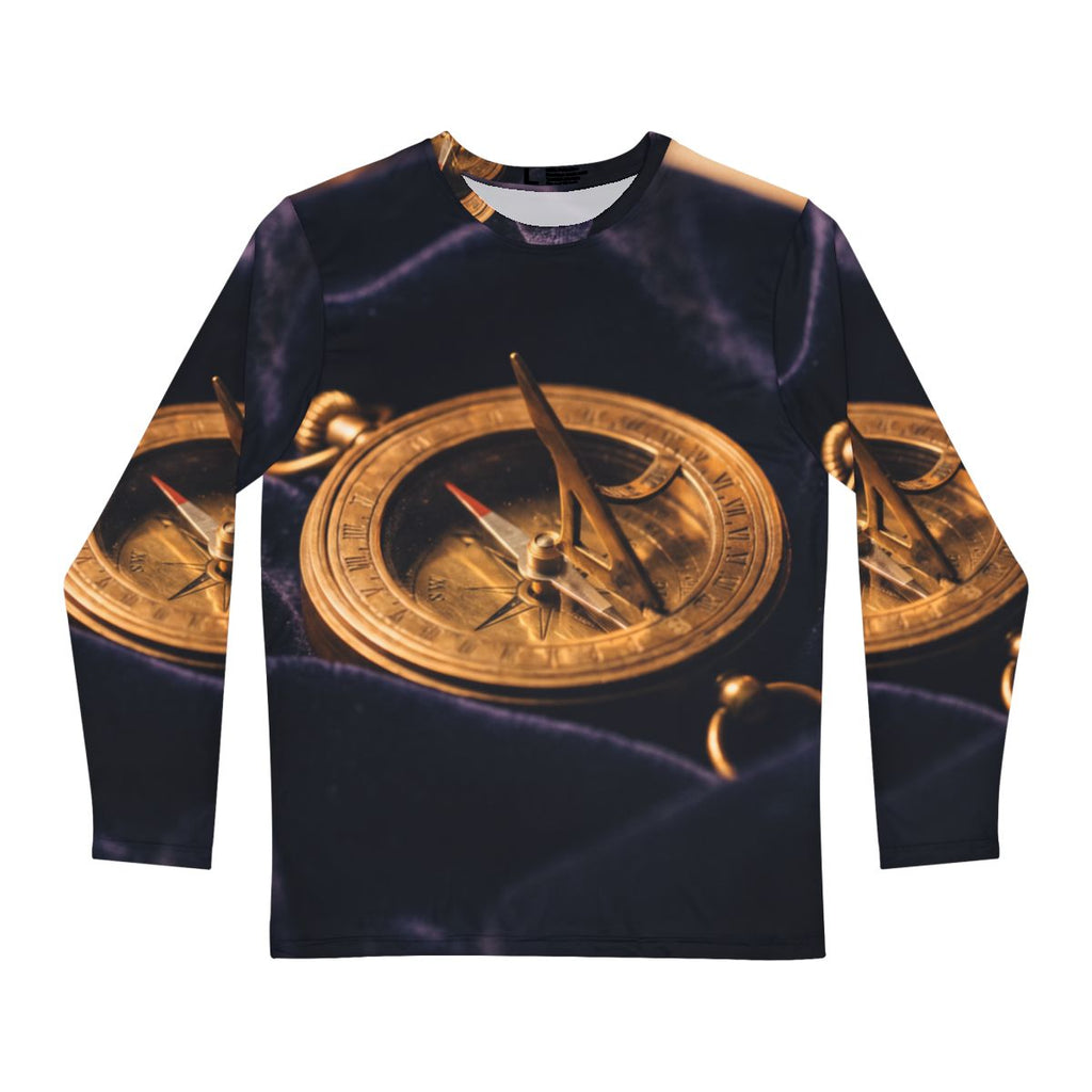 Sundial Compass Men's Long Sleeve Shirt