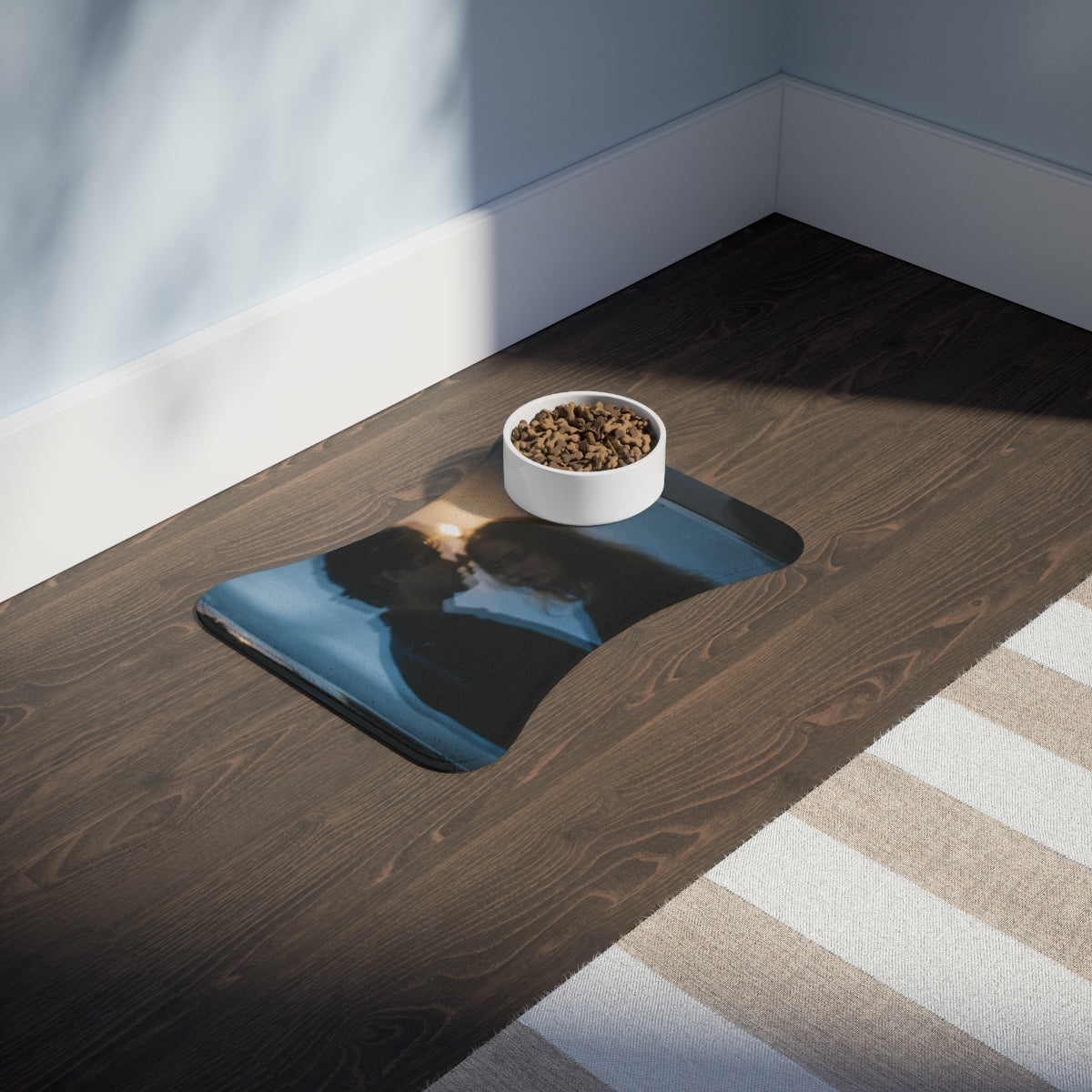 Midnight Reflections Feeding Mat - Moody Floor Accent |...