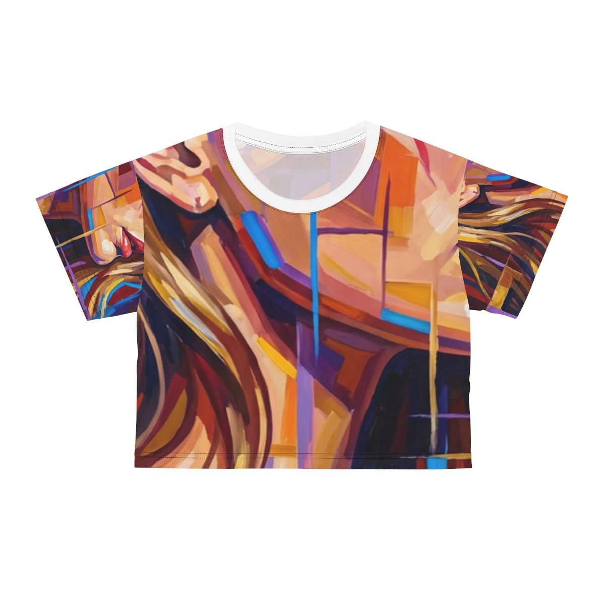 Crop Tee - Shattered Elegance | Echovira Gallery