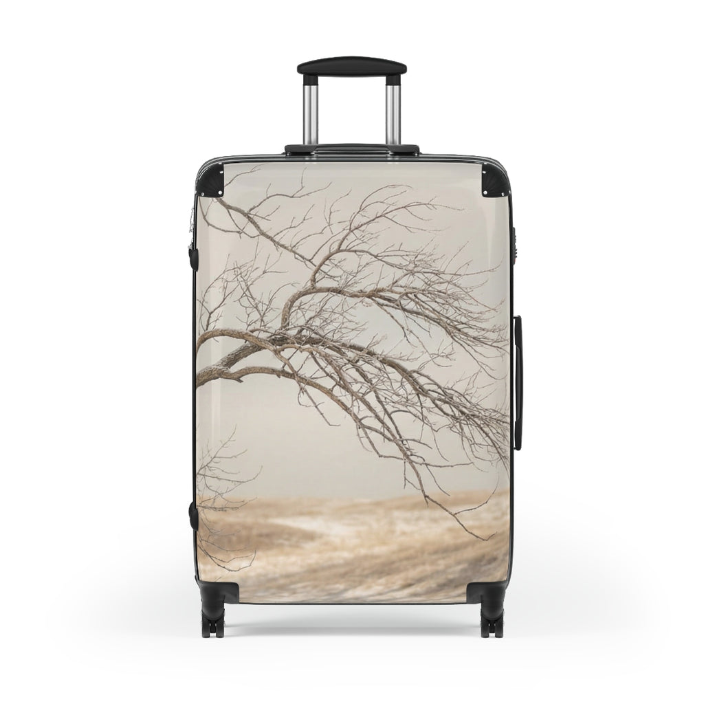 Suitcase - Winter Solitude Minimalist Rolling Luggage |...