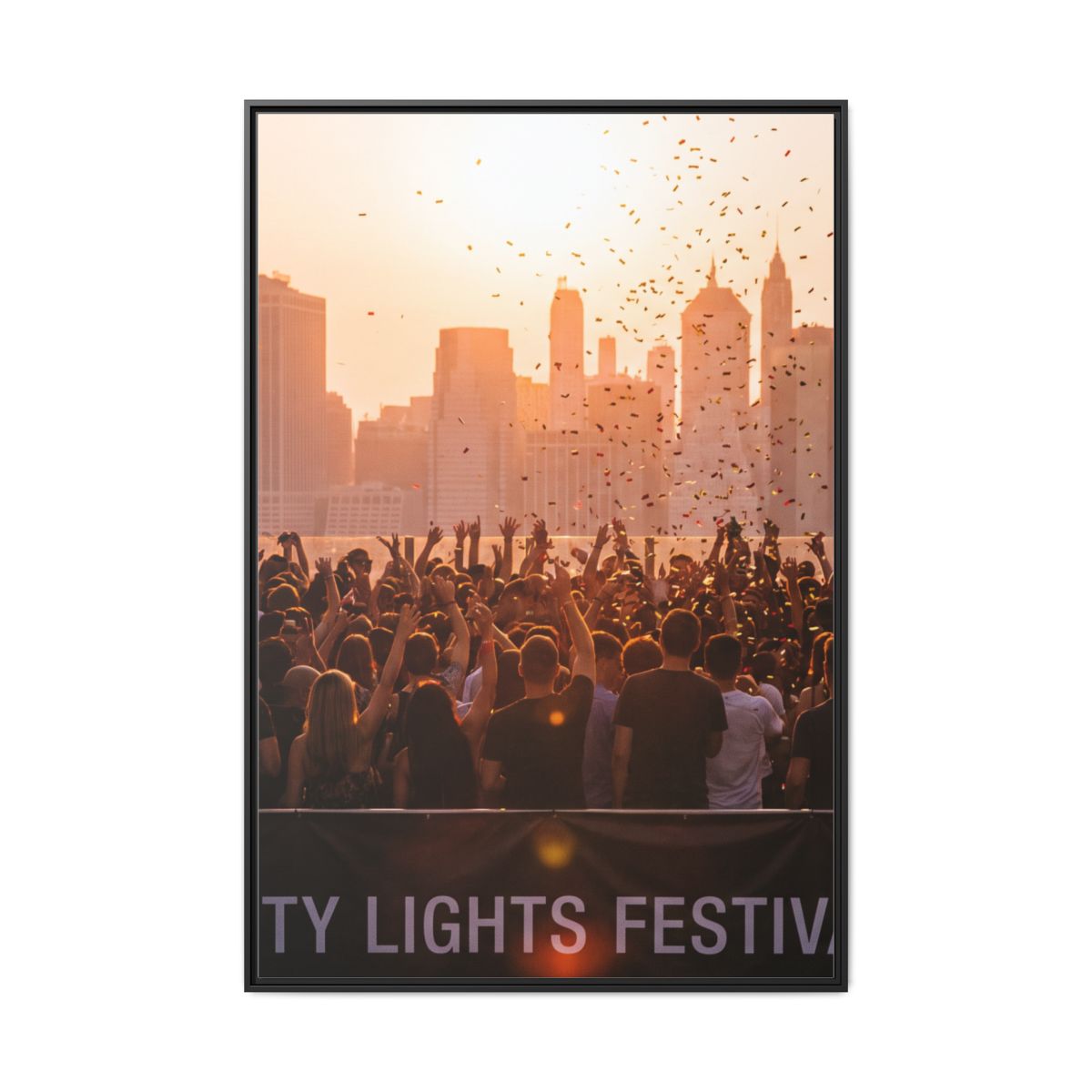 Framed Matte Canvas - City Lights Festival (8×10, 9×12... |...