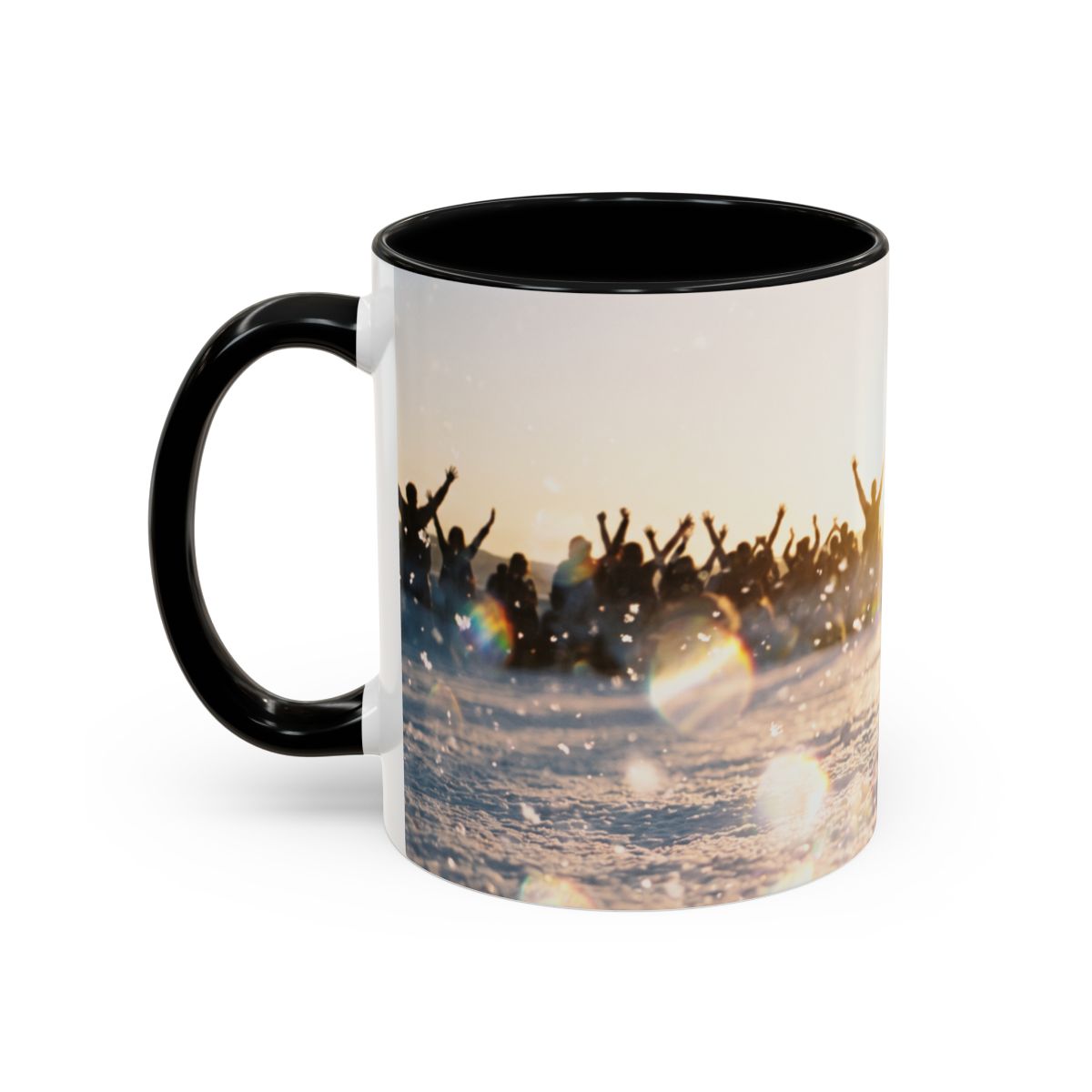 Golden Hour Crowd Accent Coffee Mug