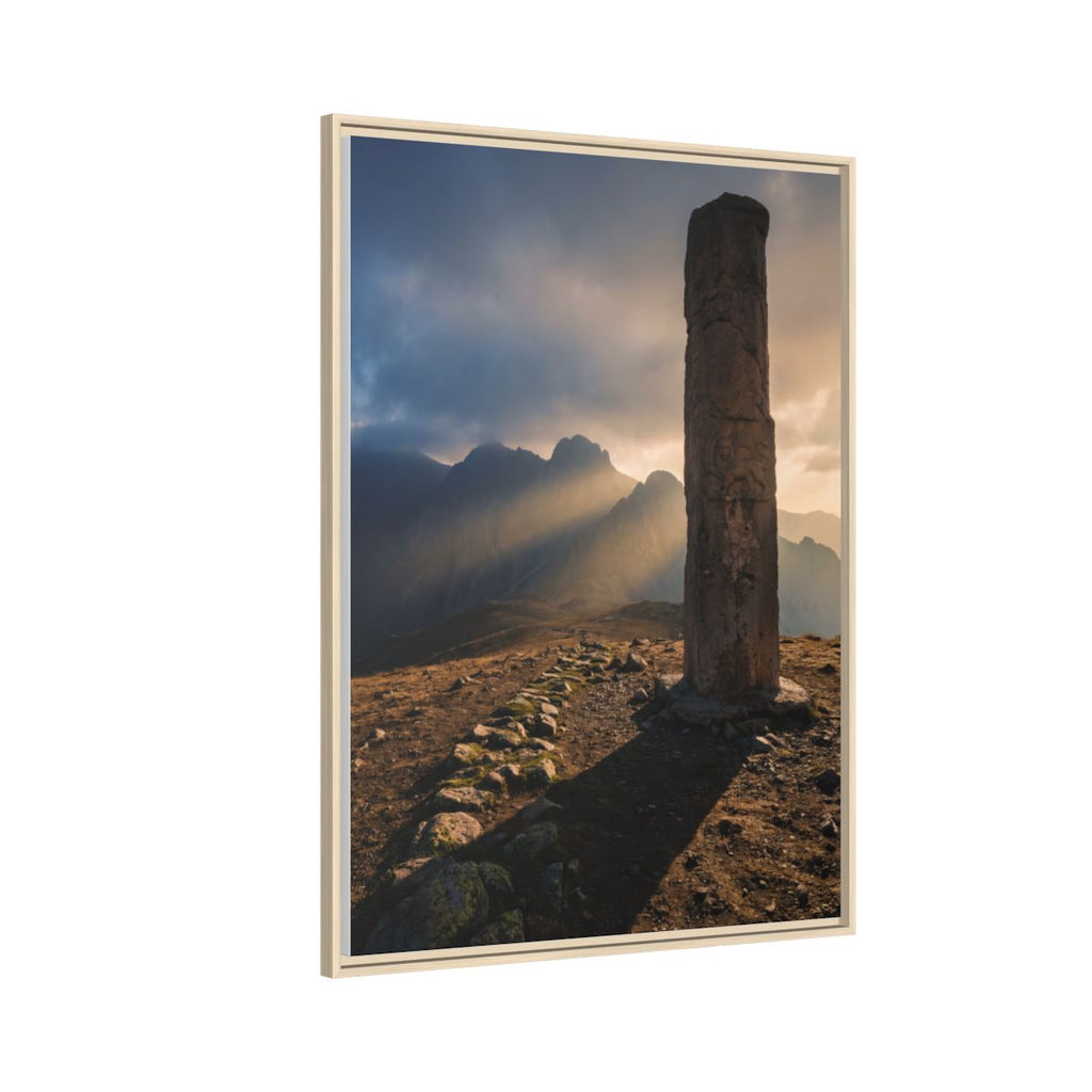 Framed Matte Canvas - Sun Peak