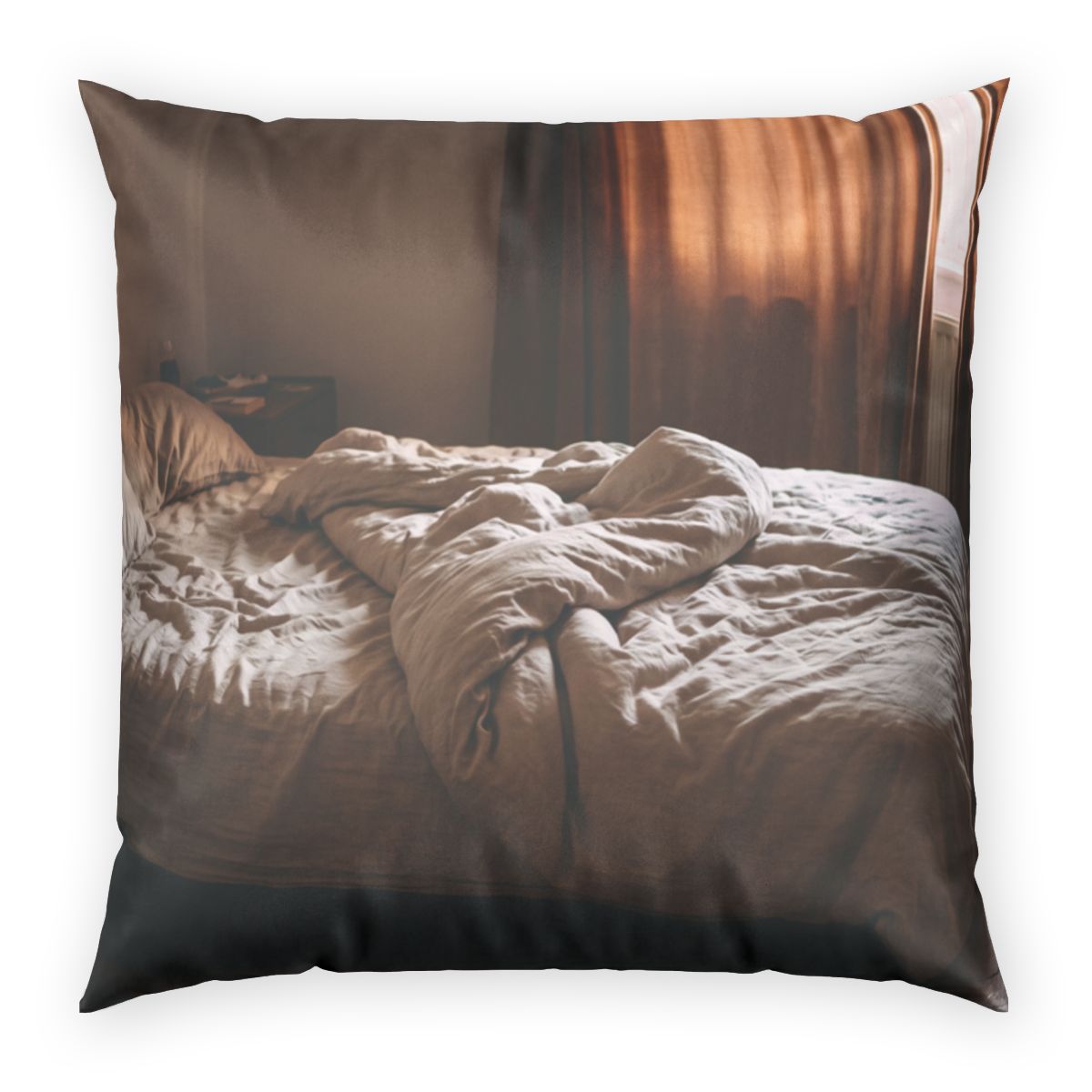 Poly Velvet Pillow - Amber Slumber Glow | Echovira Gallery