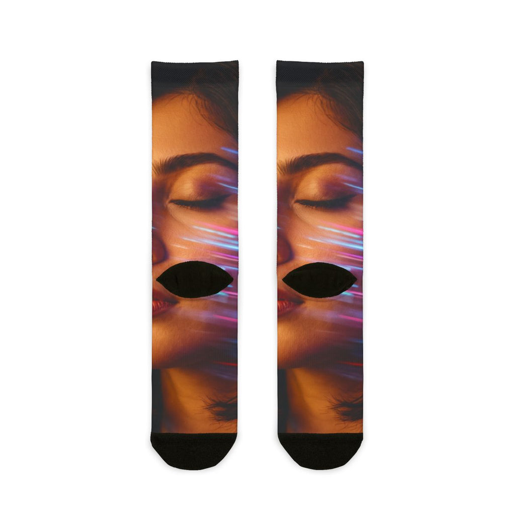 Sublimation Crew Socks - Neon Pulse Stride | Echovira...