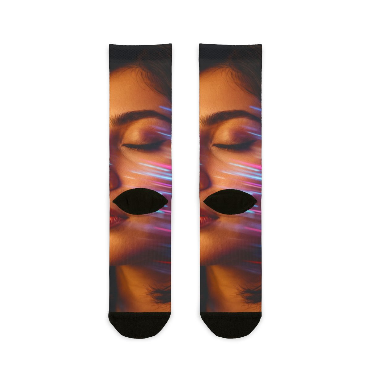 Sublimation Crew Socks - Neon Pulse Stride | Echovira...