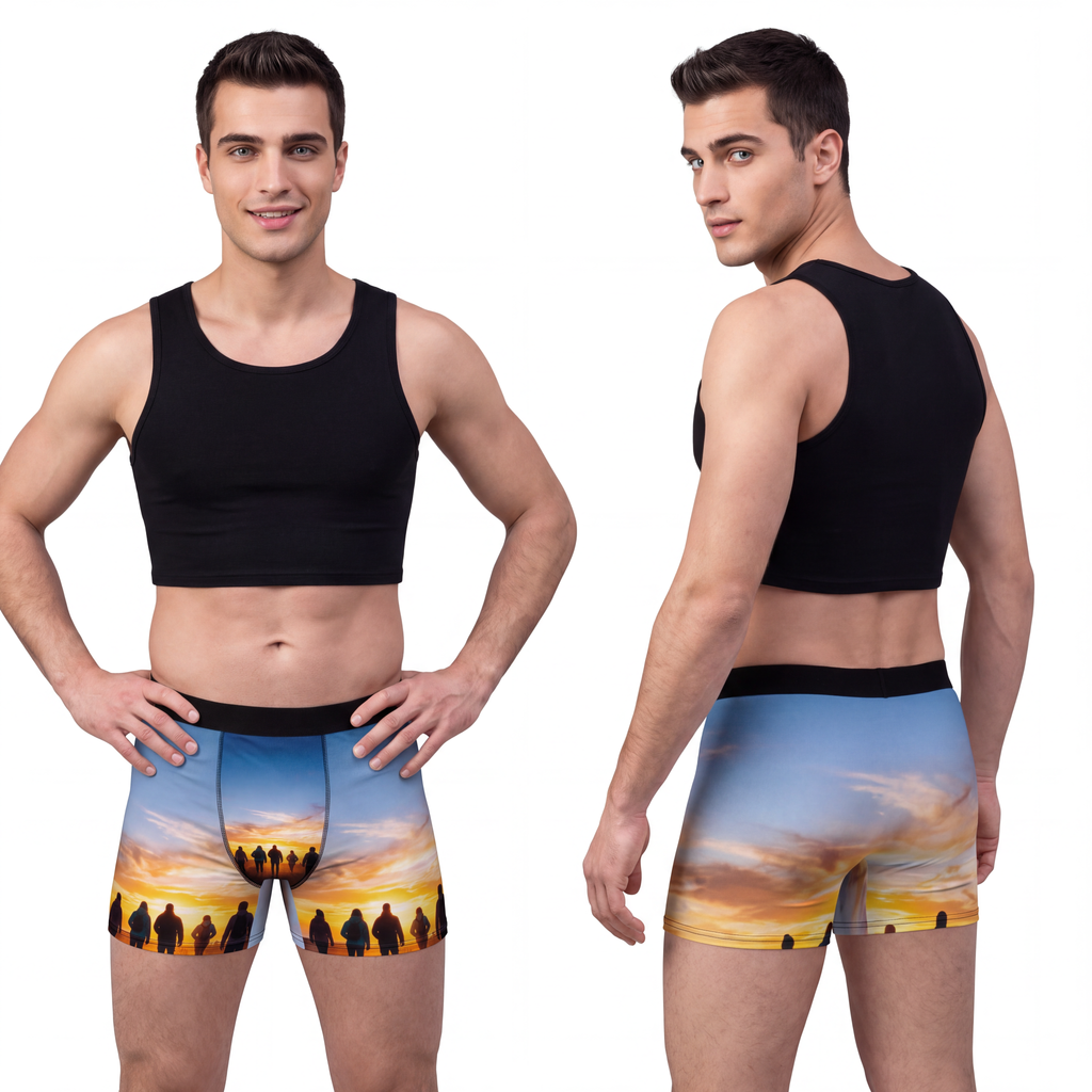 Men's Boxer Briefs - Sunset Trail | Echovira Gallery