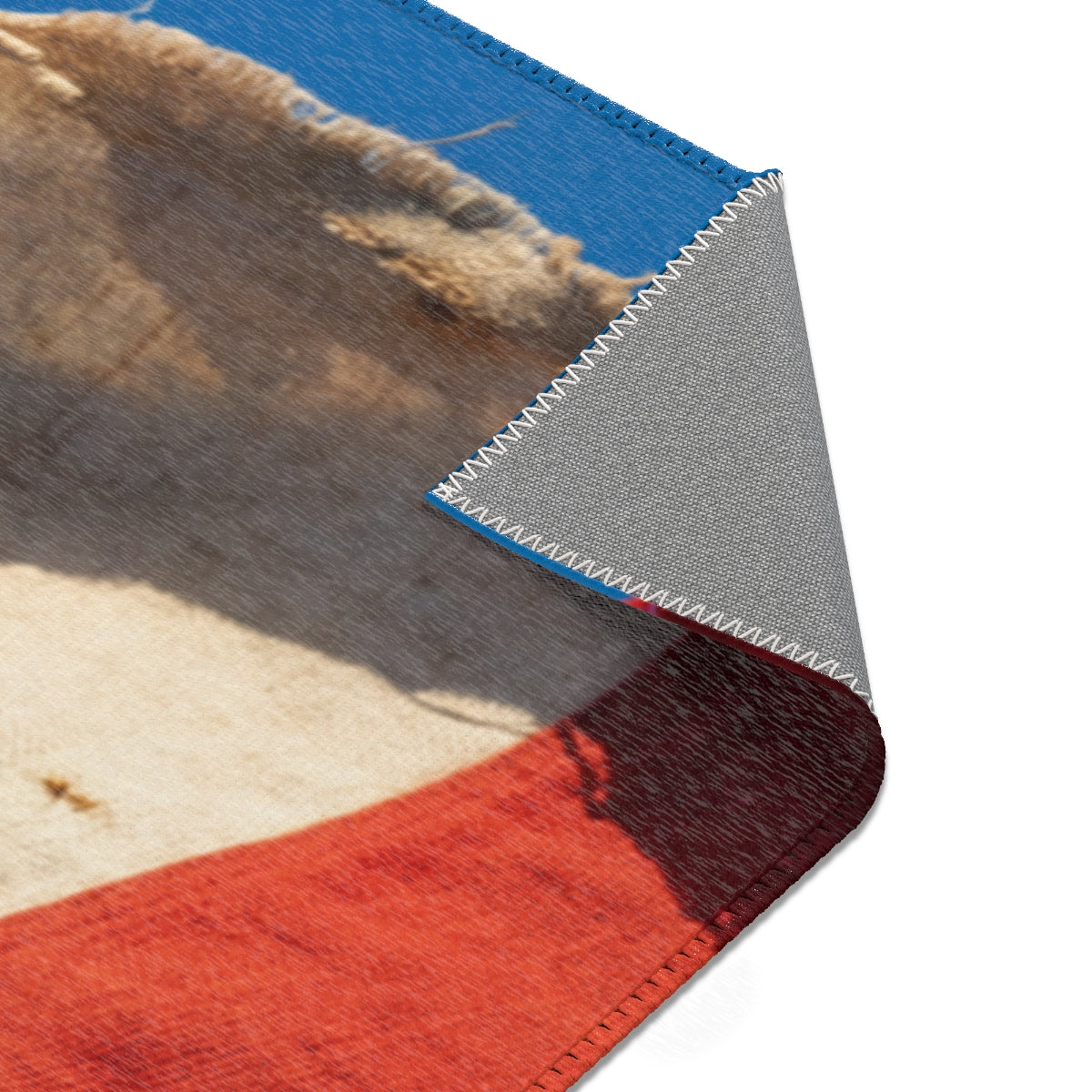 Area Rug - Persian Lion and Sun Flag | Echovira Gallery