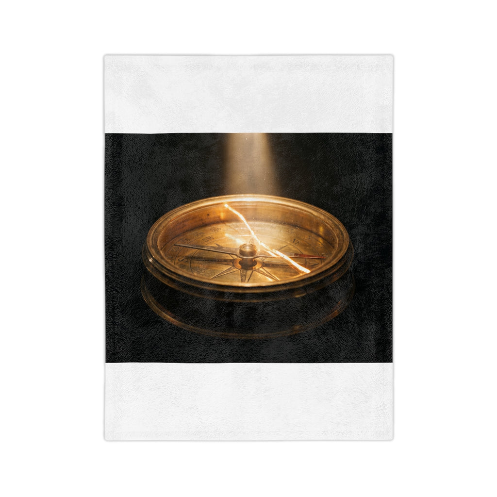 Velveteen Blanket - Compass of Guidance | Echovira Gallery