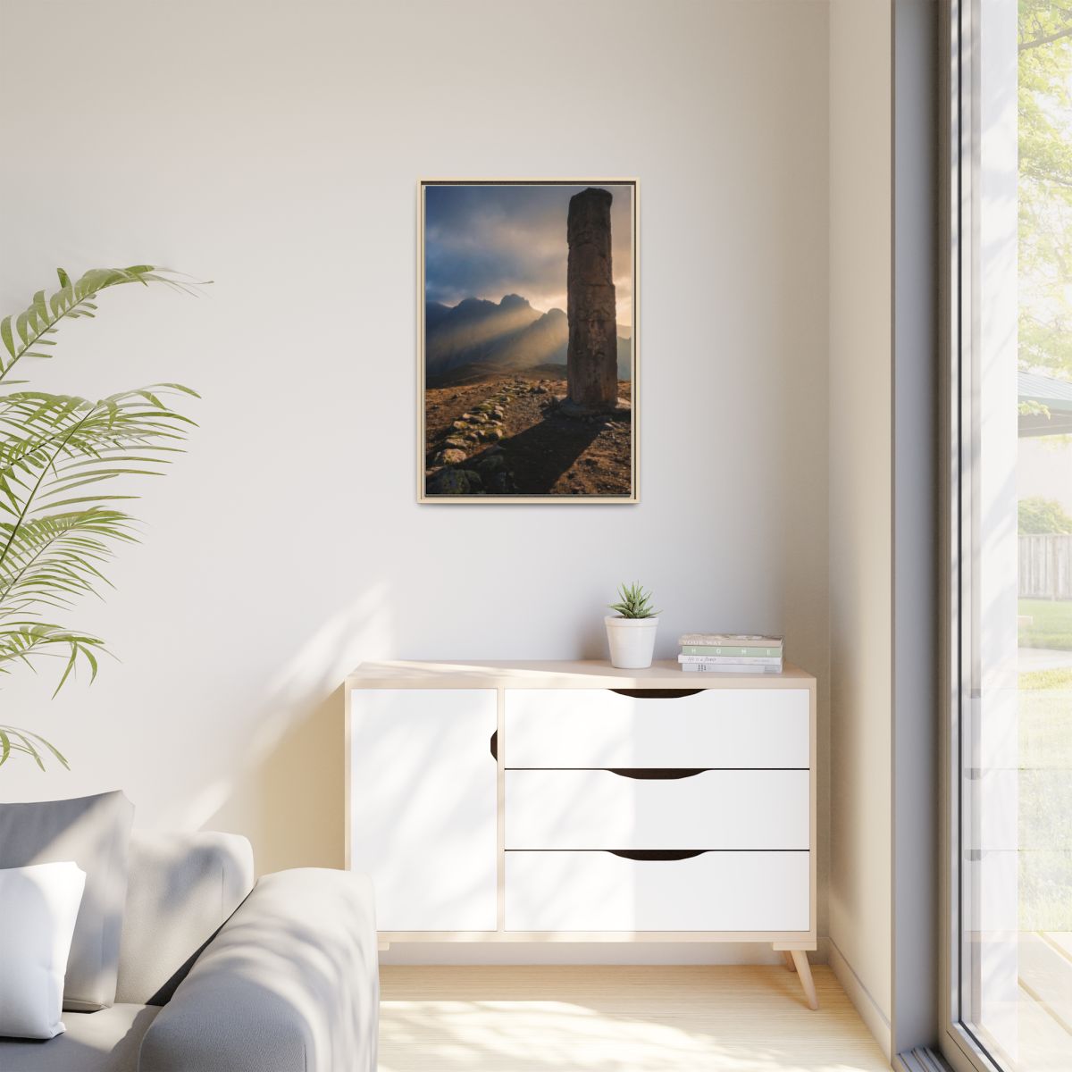 Matte Canvas, Framed - Mystic Monolith Ancient Persian... |...