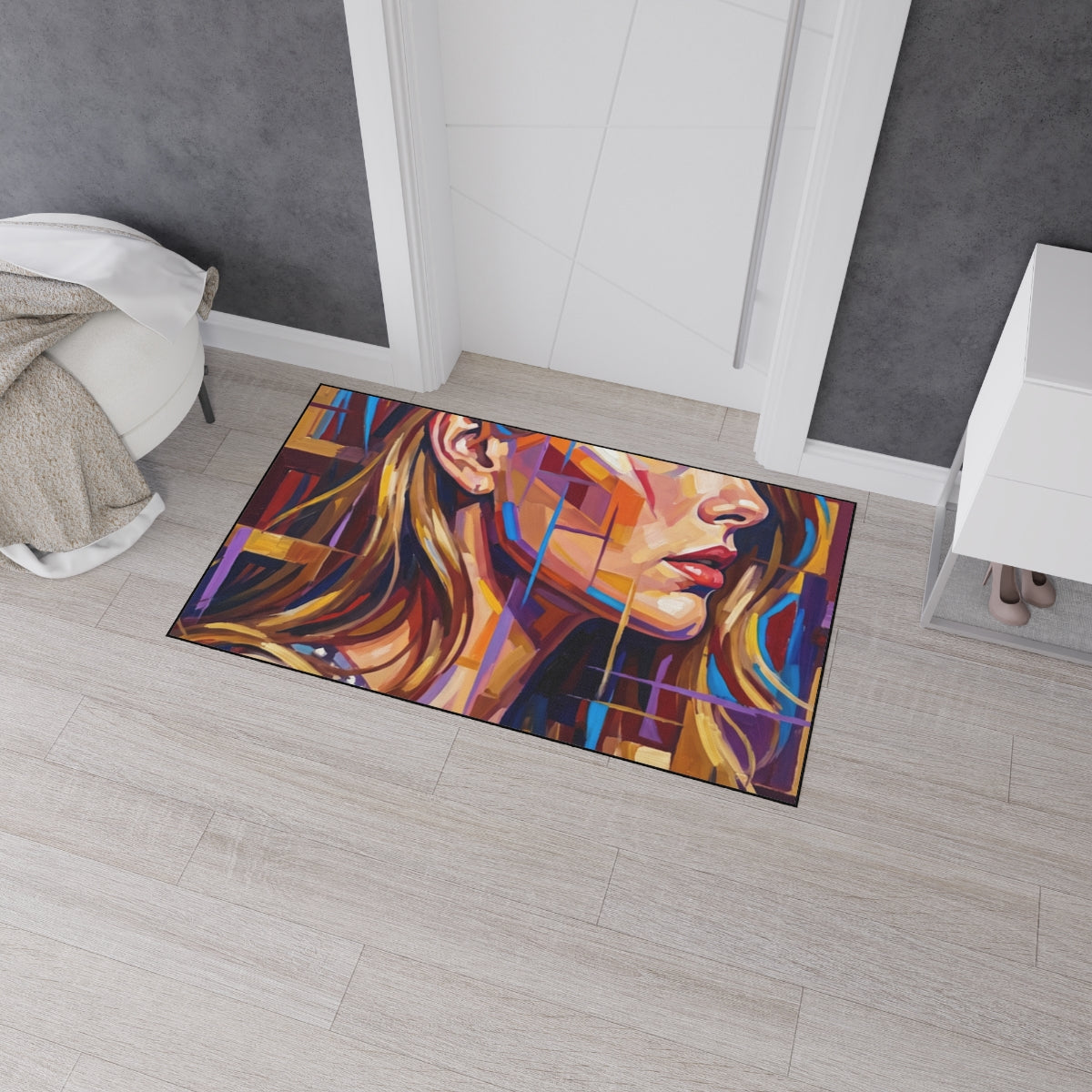 Heavy Duty Floor Mat - Shattered Elegance | Echovira Gallery