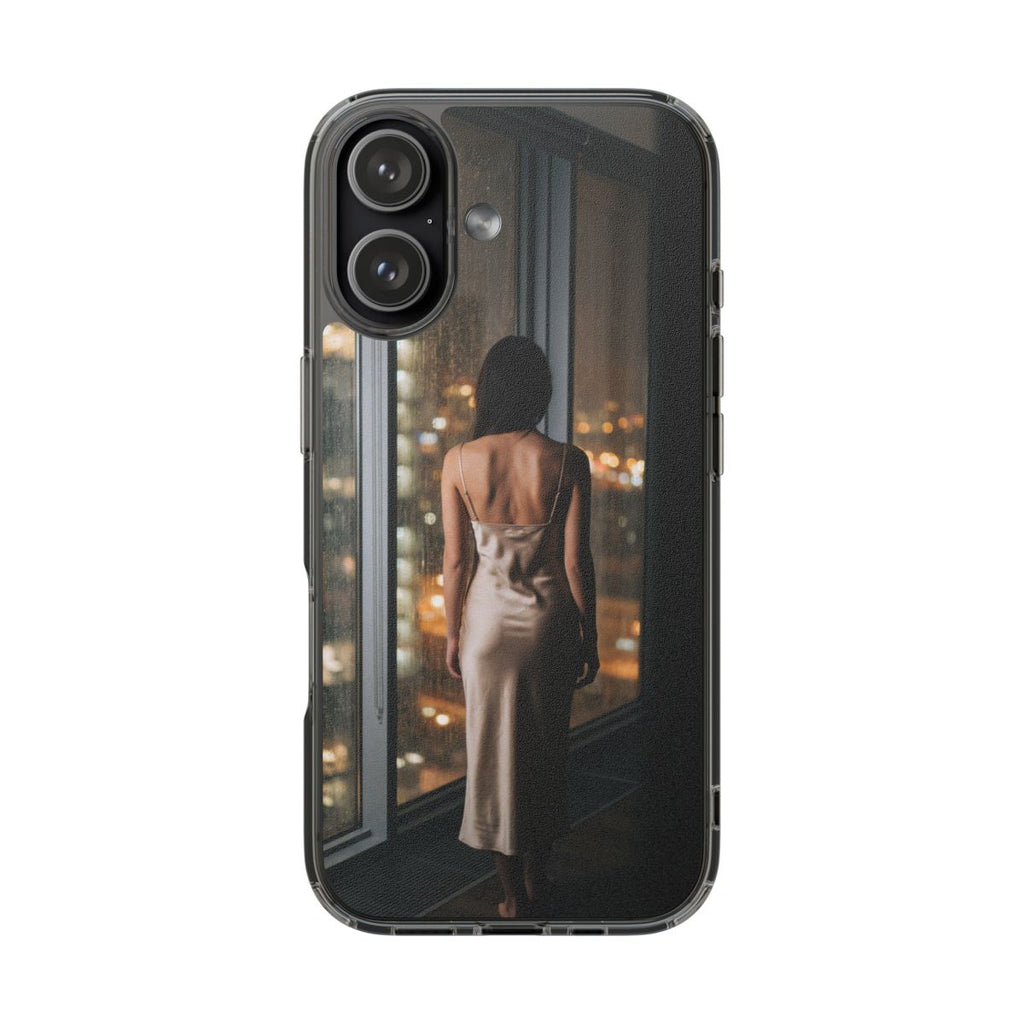 Clear Impact-Resistant Cases - Clear Phone Case - Rainy Mood...