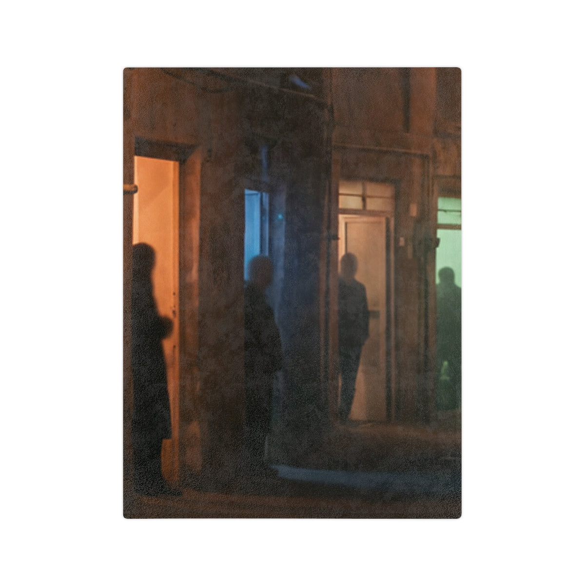 Velveteen Microfiber Blanket - Shadowed Alleyway Mystery Art...