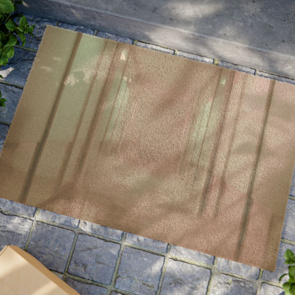 Doormat - Liminal Corridor Fog Art Print | Echovira Gallery
