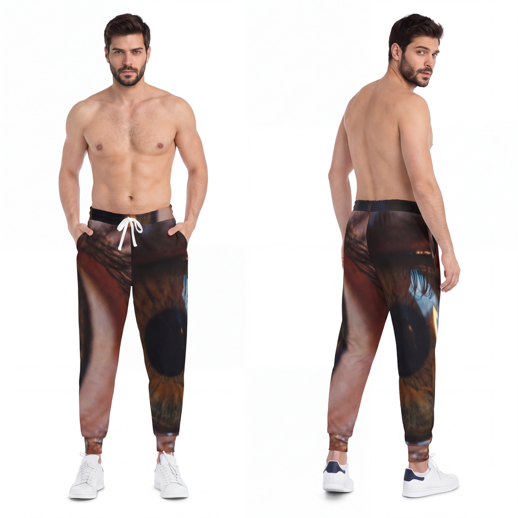 Men's Athletic Joggers - Amber Iris Reflection Fine Art... |...