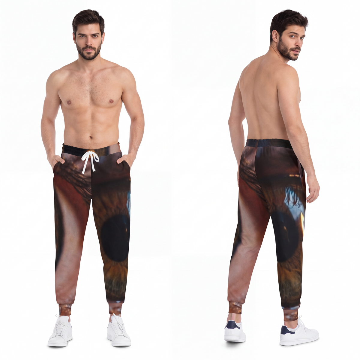 Men's Athletic Joggers - Amber Iris Reflection Fine Art... |...