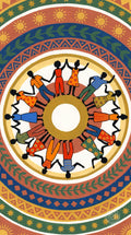 Unity Circle Folk Art Mandala Print | Sofia Matos