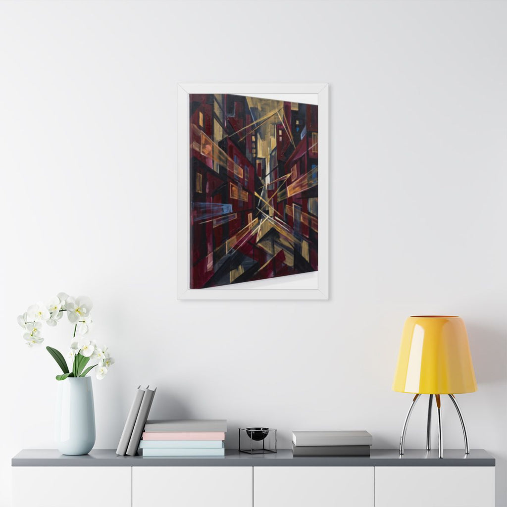 Framed Vertical Poster - Urban Perspective (11×14, 12×16......