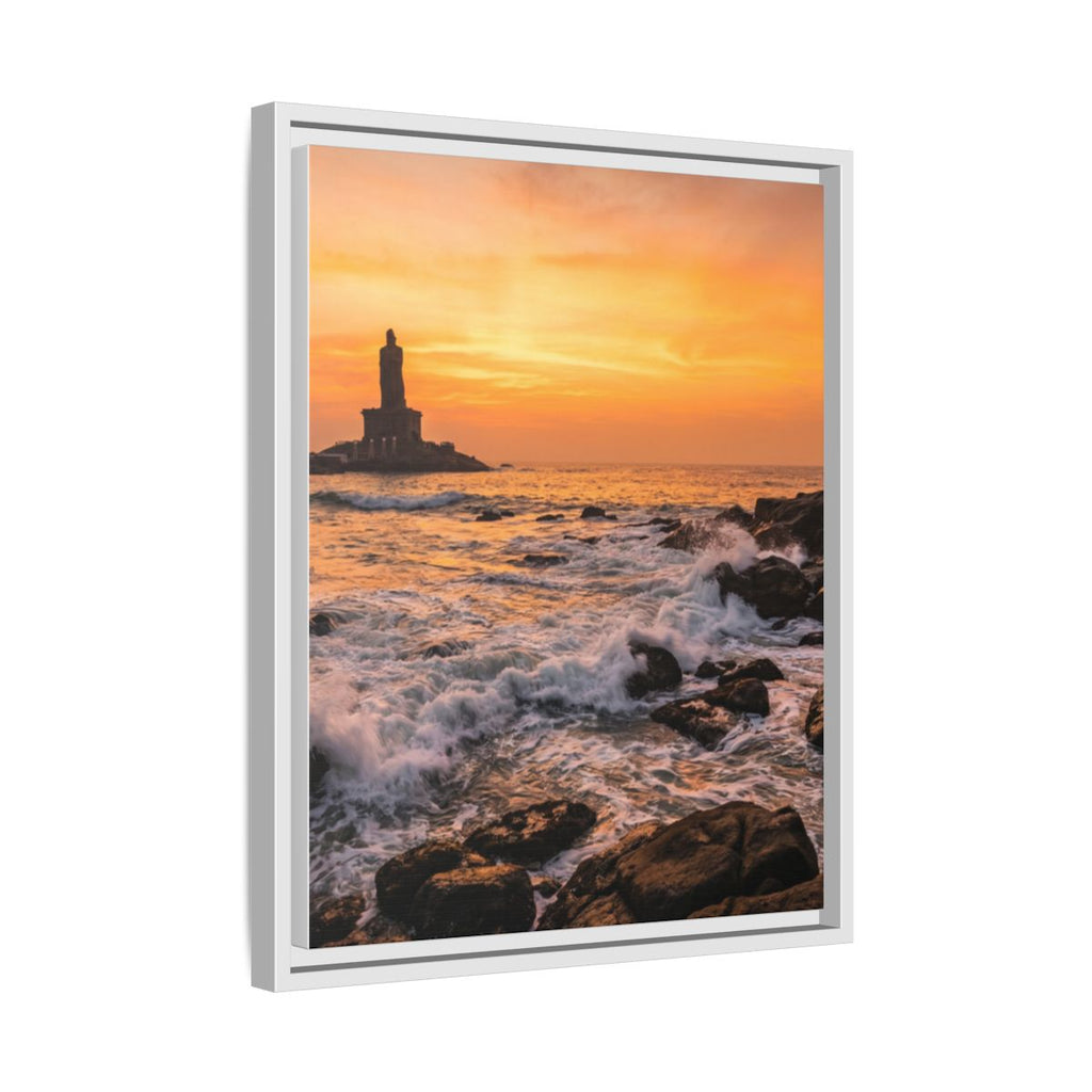 Framed Matte Canvas - Majestic Golden Coast